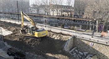 Travaux en cours sur le quai n°3