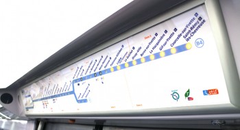 Plan lumineux RER B