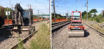 Travaux RER B ballast