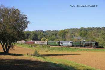 Train à vapeur, en direction de Reims 