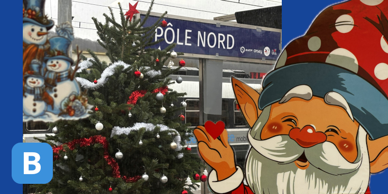Noël 2025 sur le RER B : Embarquement immédiat pour le « Pôle Nord Solidaire » !