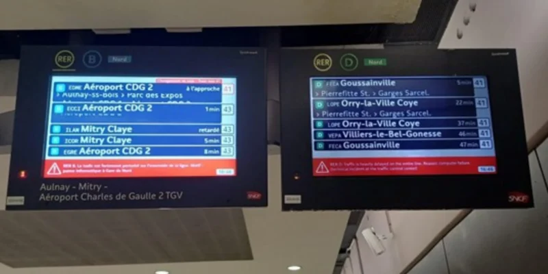 RER B : informations voyageurs en gare