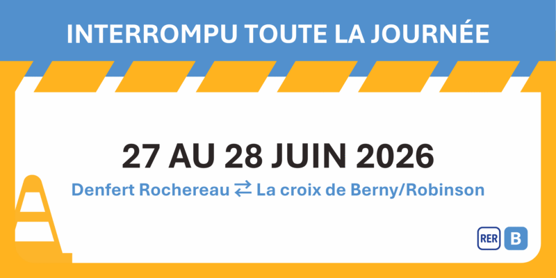 Travaux RER 27 et 28 JUIN 2026