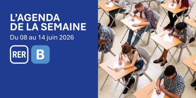 RER B : agenda de la semaine