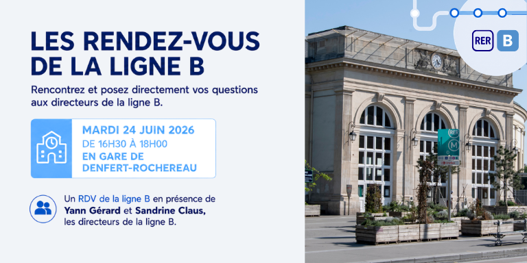 RER B : rendez-vous de la ligne