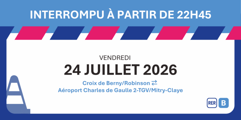 RER B : travaux