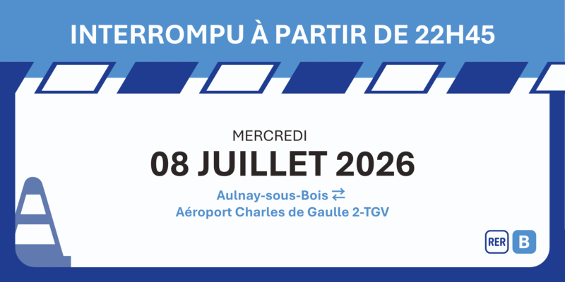 RER B : travaux
