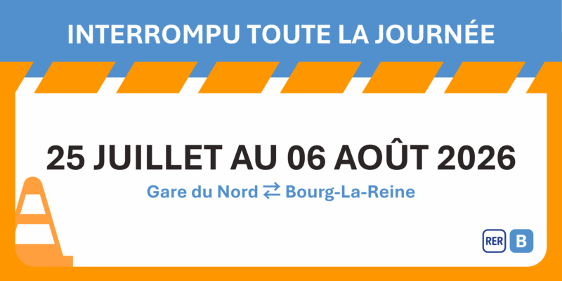 Travaux été RER B