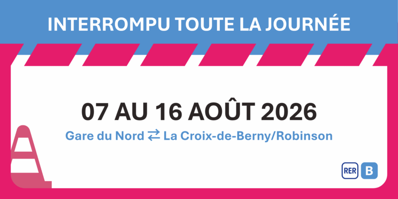 RER B : travaux été