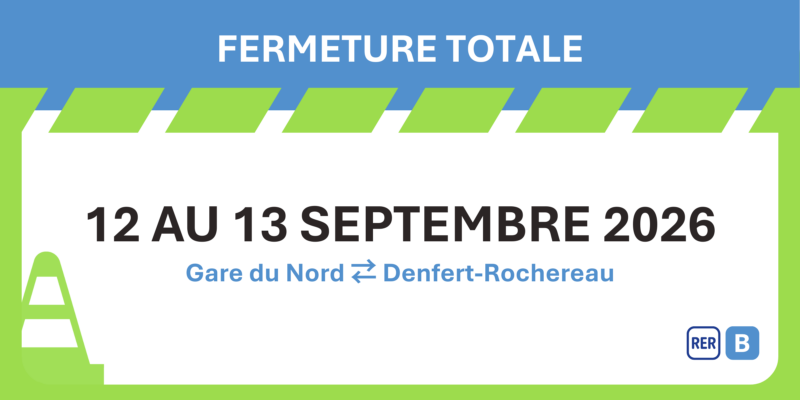 Travaux RER B septembre 2026