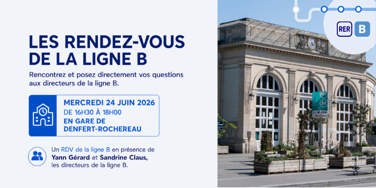 RER B : rendez-vous de la ligne