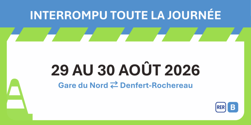 RER B : travaux
