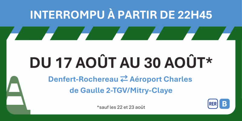 RER B : travaux